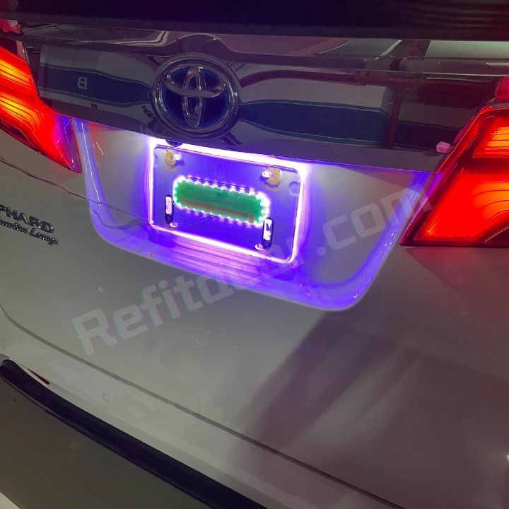 Universal Car LED Light Acrylic License Plate Fram